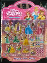 Disney Princess Happy Ever After Stick &amp; Colour + สติ๊กเกอร์ 3D